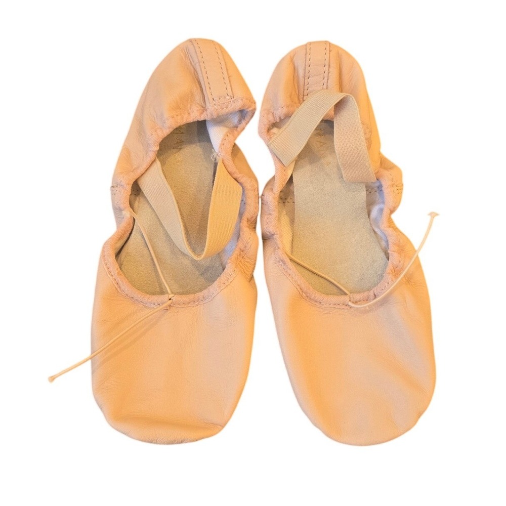 Weissman W300 Leather Split-Sole Ballet Dance Shoe Slipper Pink Size‎ 6.5AM NWOT